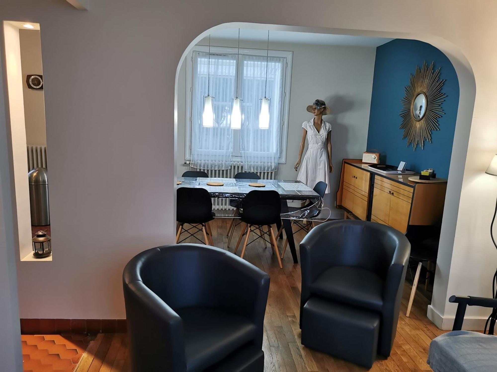 Authentique Gite 1950 Poitiers Futuroscope Aquascope, 1A9Prsn, 3 Pkg, 3 Etoiles A 6Prsn Et 3 Appoints Eco-Responsable Luaran gambar